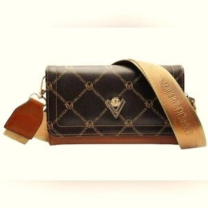 Valentino Black and Brown Crossbody Bag